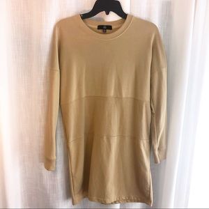 MISSGUIDED- Tan Sweatshirt Dress- Size 2